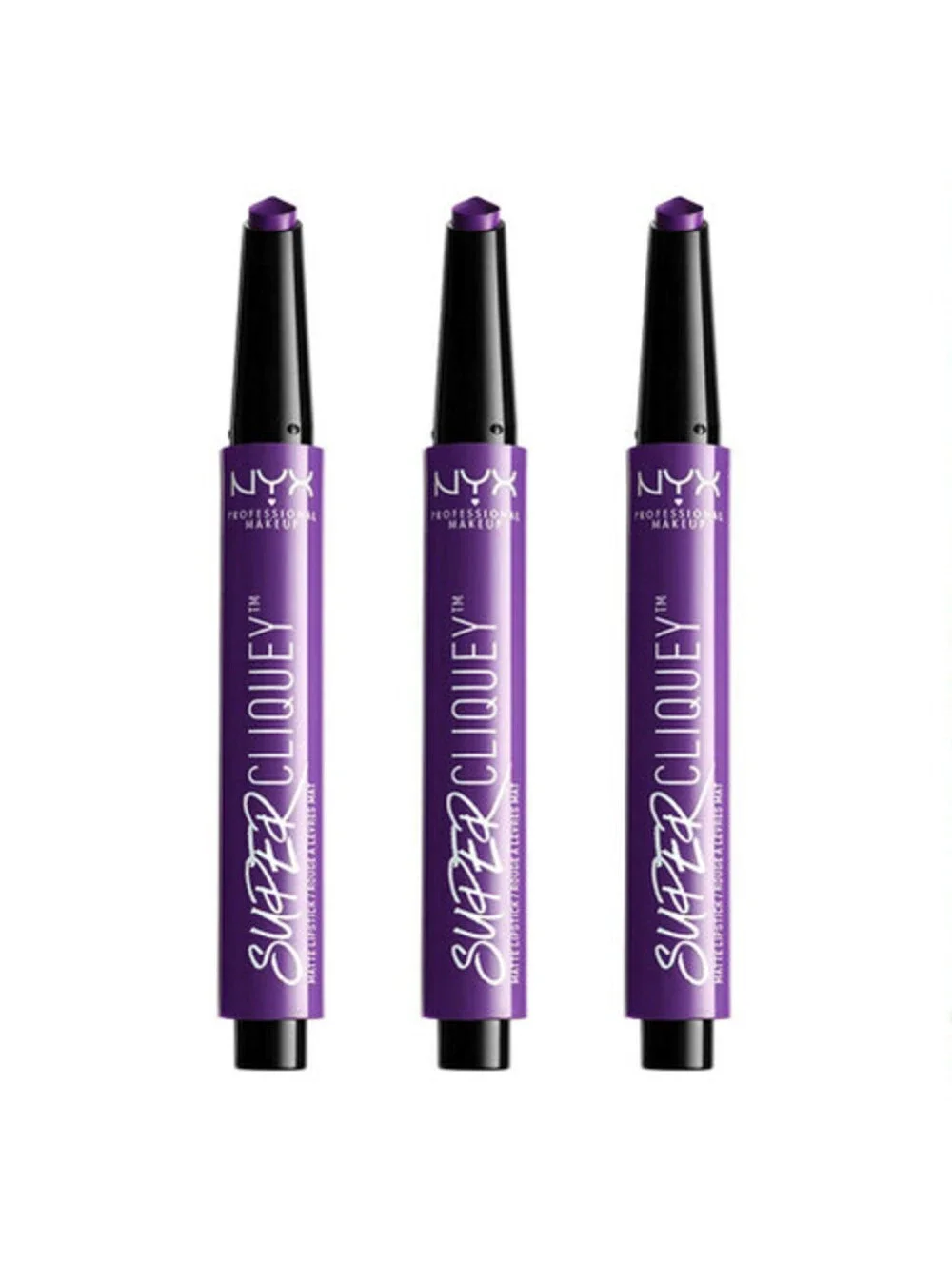 3-Pack: New NYX Super Cliquey Matte Lipstick in SCLS10 Ruthless (Sealed)